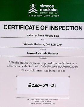 Health, safety certificate